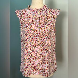 Ladies sleeveless floral top. Size small